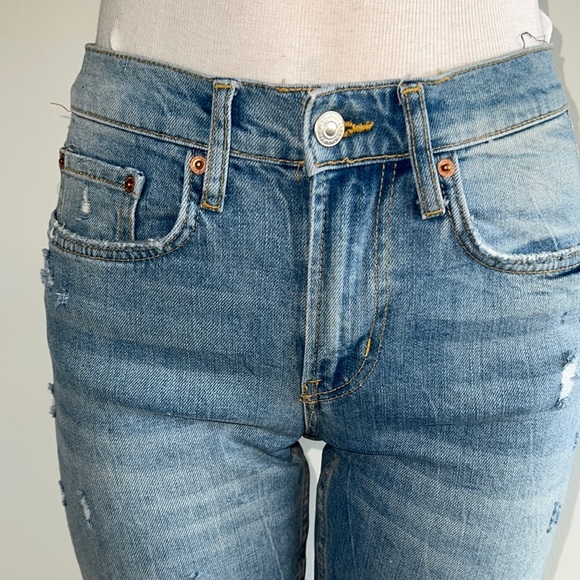 ZARA BLUE COMFY JEANS - Picture 1 of 8